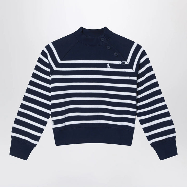 Polo Ralph Lauren - Navy blue sweatshirt with white stripes
