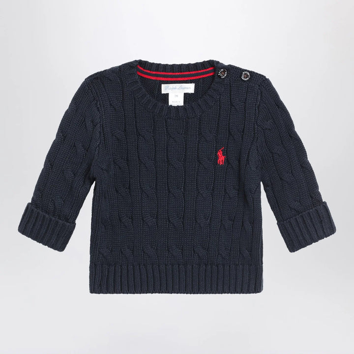 Polo Ralph Lauren - Navy blue cable-knit cotton sweater