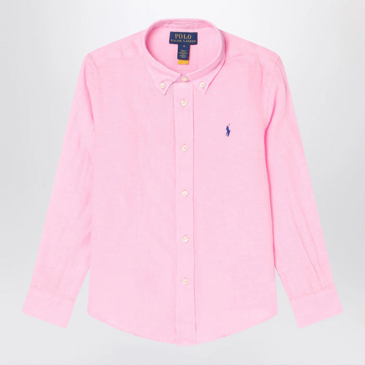 Polo Ralph Lauren - Pink linen button-down shirt