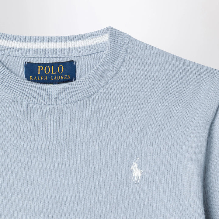 Polo Ralph Lauren - Light blue cotton crew-neck sweater