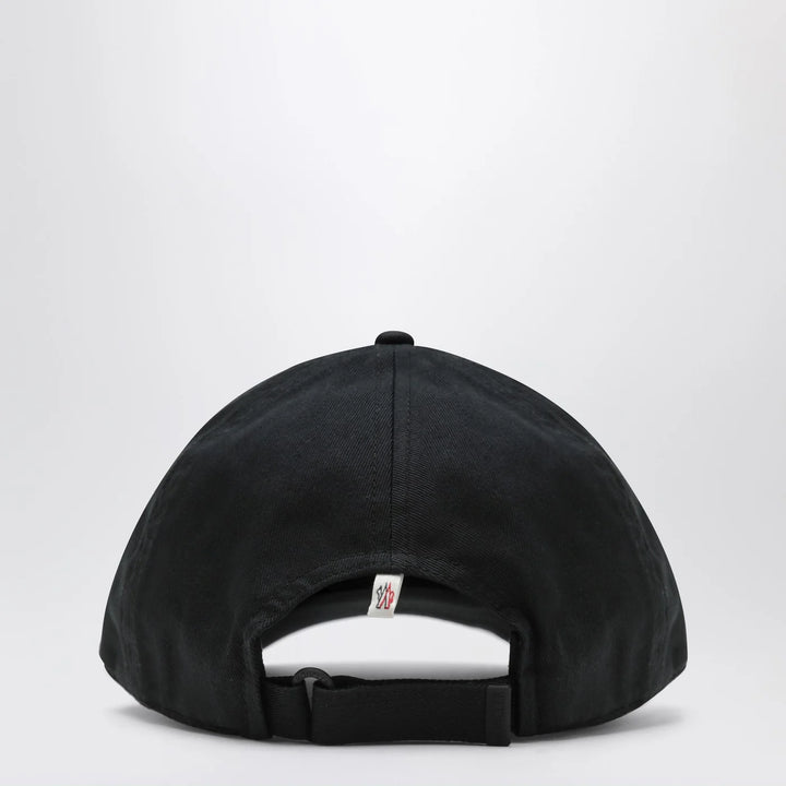 Moncler Grenoble - Black baseball cap with logo patch