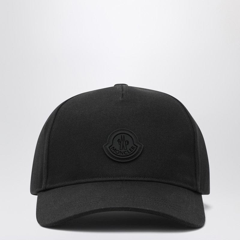 Hats Moncler - Black baseball cap with logo patch - One size Brand