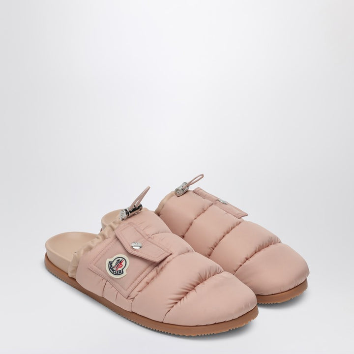 Moncler Pink nylon mule Mon Pocket
