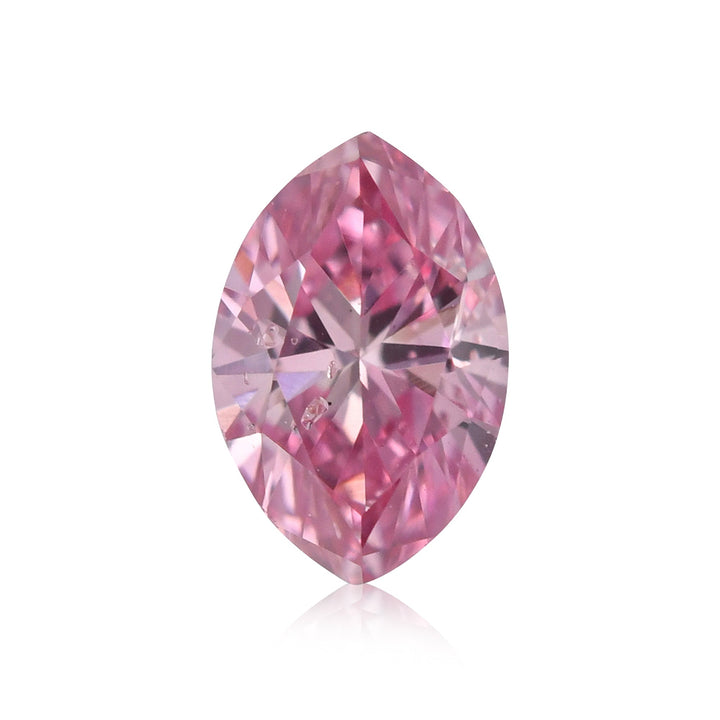 0.16 Carat Fancy Intense Purplish Pink Marquise Diamond I1 GIA