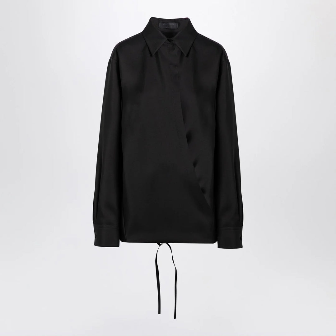 Valentino - Black shirt with drawstring