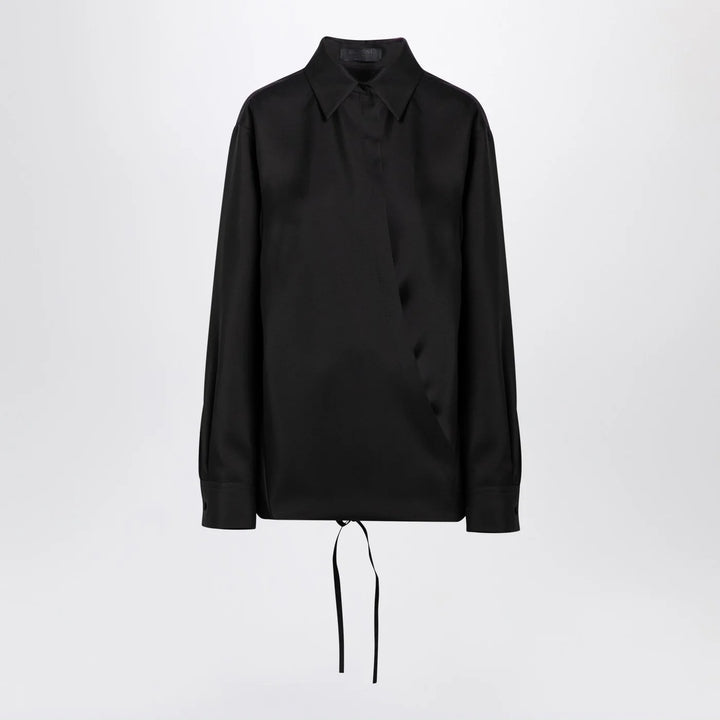 Valentino - Black shirt with drawstring