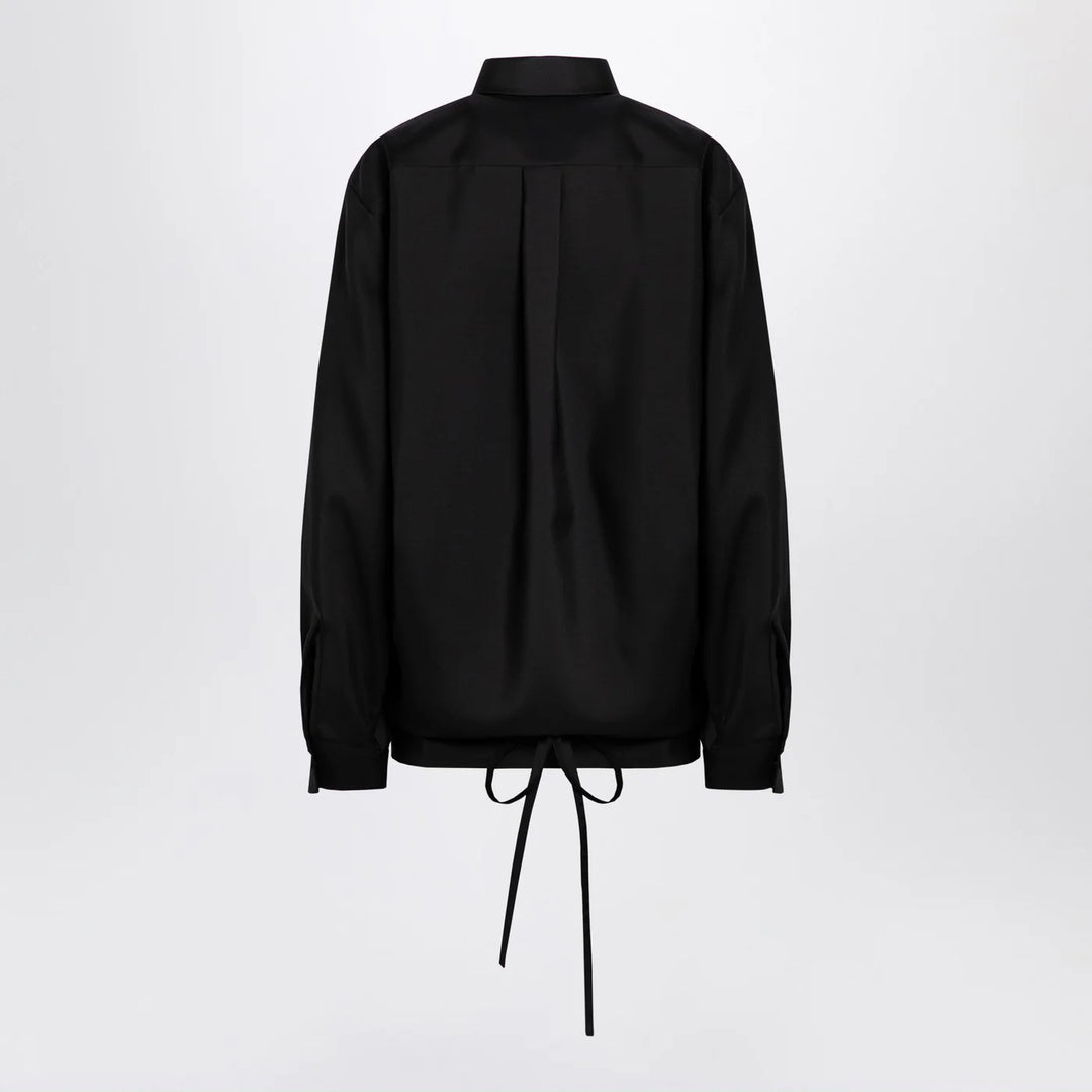 Valentino - Black shirt with drawstring