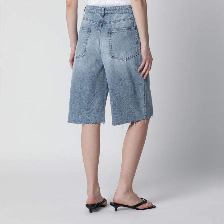 Róhe - Classic blue denim bermuda shorts