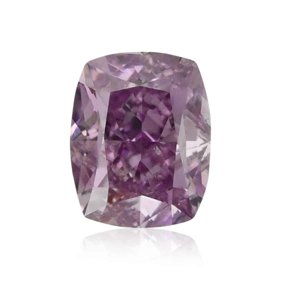 0.25 Carat Fancy Intense Pink Purple Cushion Diamond SI2 GIA