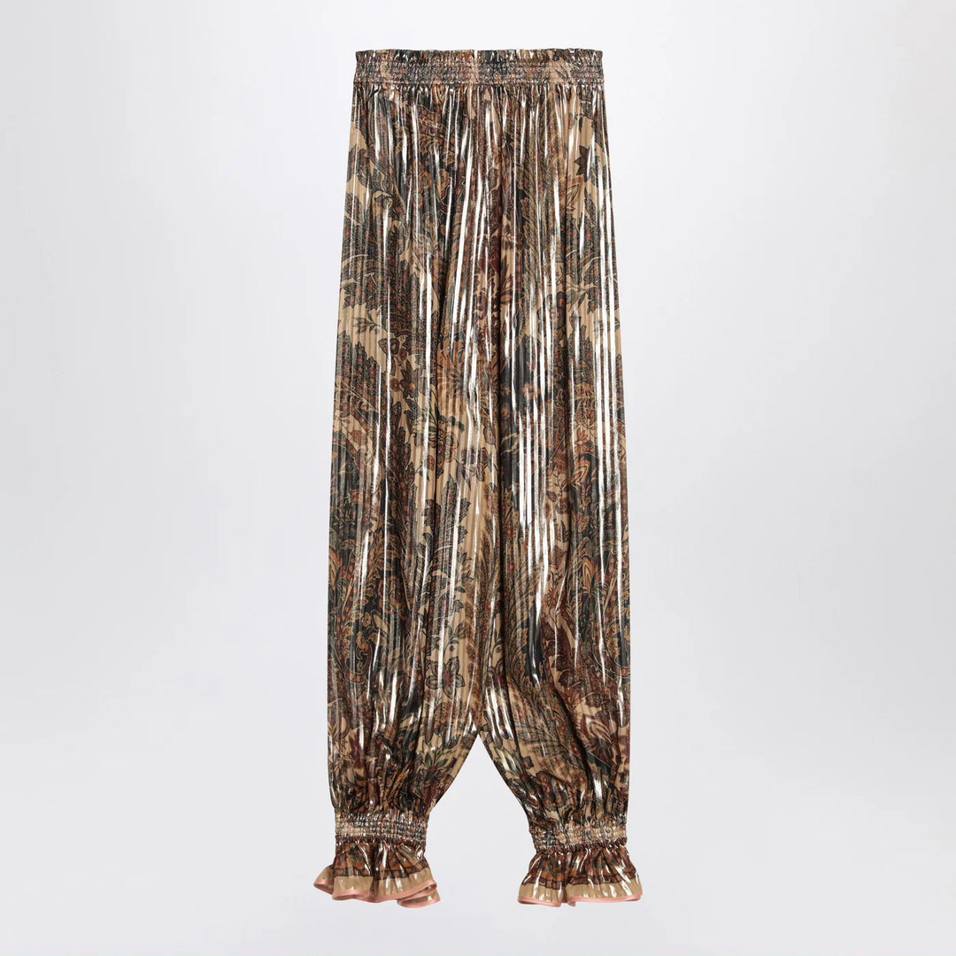 Valentino - Pleated silk-blend trousers