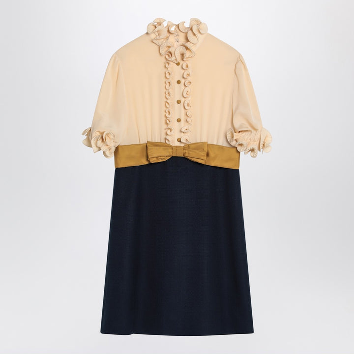 Dresses 42 Valentino Mini dress with ruffles and bow in silk Brand