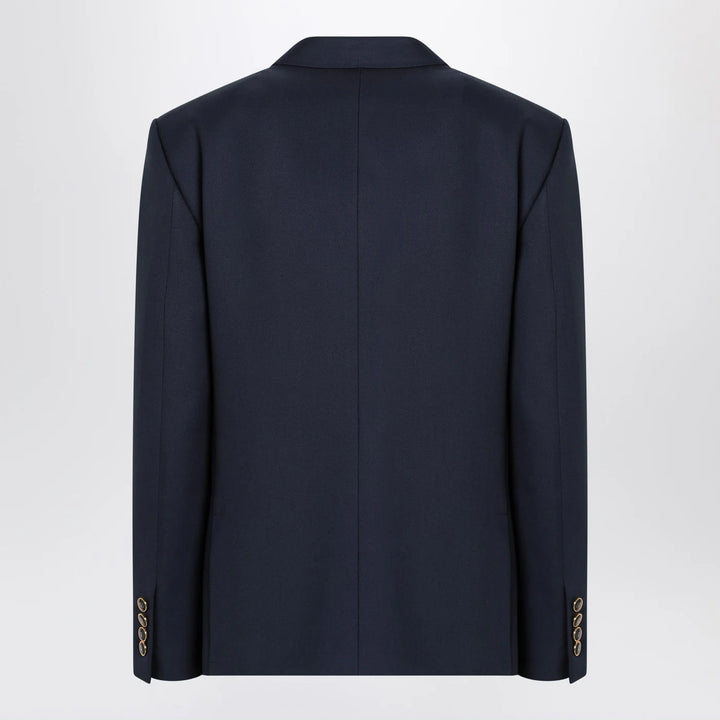 Valentino - Blue single-breasted wool jacket