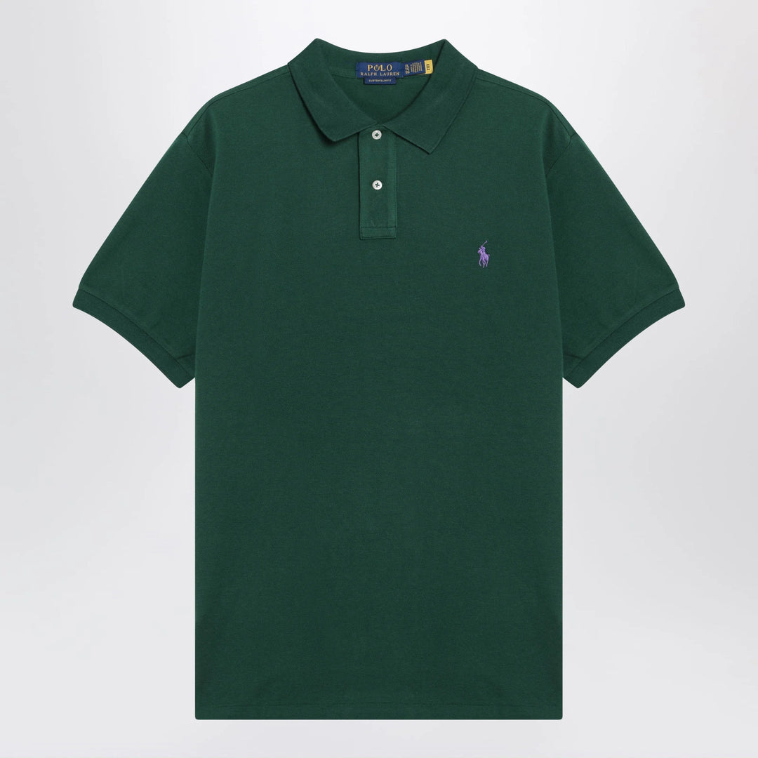 Polo Ralph Lauren - Forest green cotton Custom Slim-Fit polo shirt