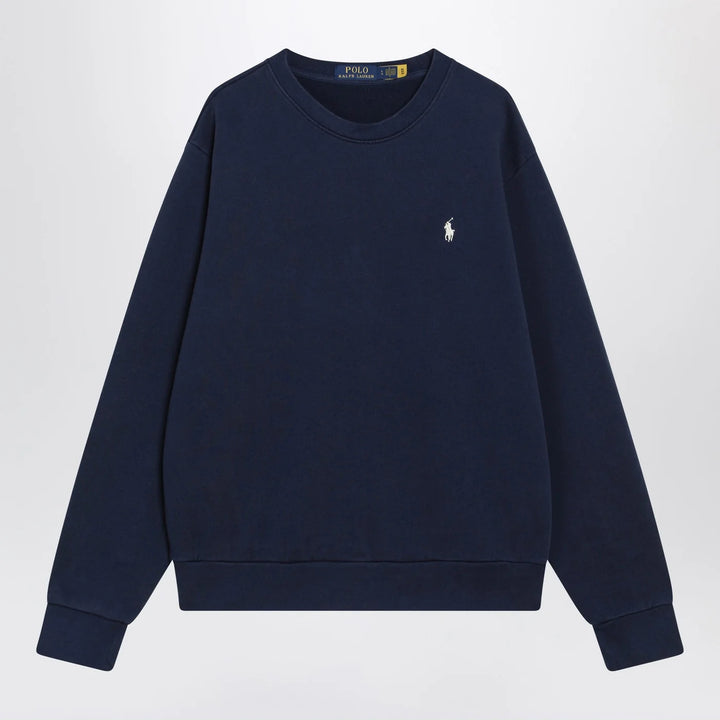 Polo Ralph Lauren - Navy blue cotton crew-neck sweatshirt