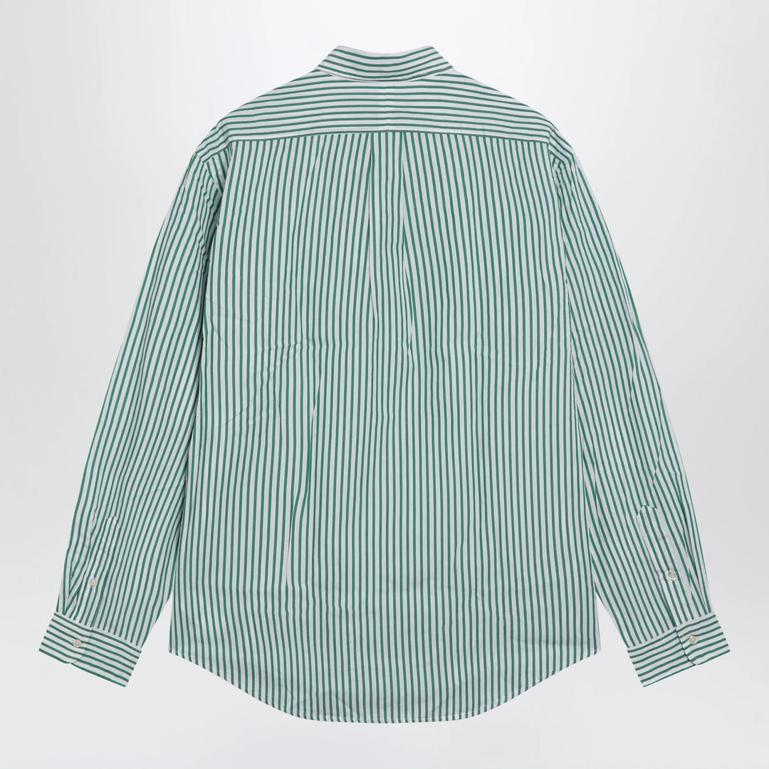 Polo Ralph Lauren - White/green striped Custom-Fit shirt