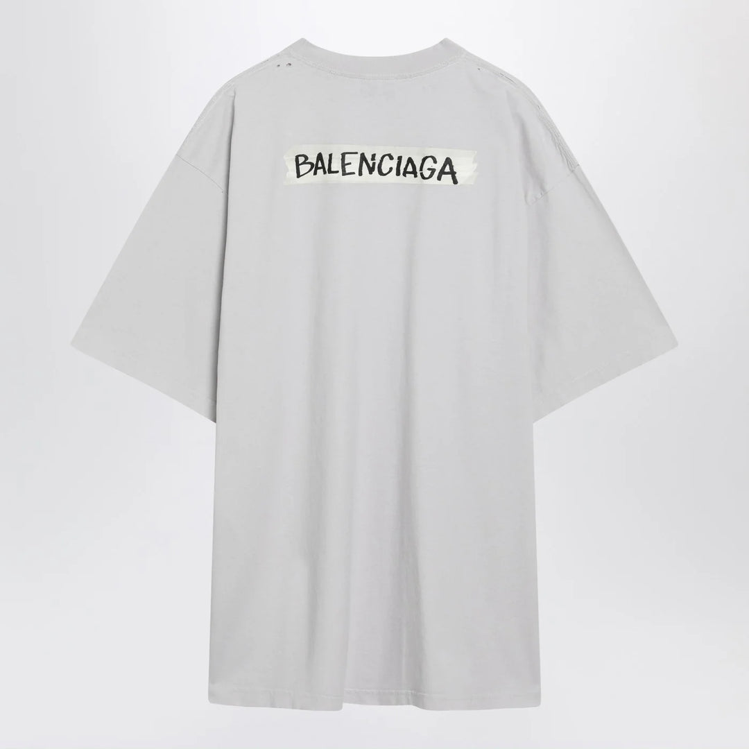 Balenciaga - White Masking Tape T-shirt with medium fit