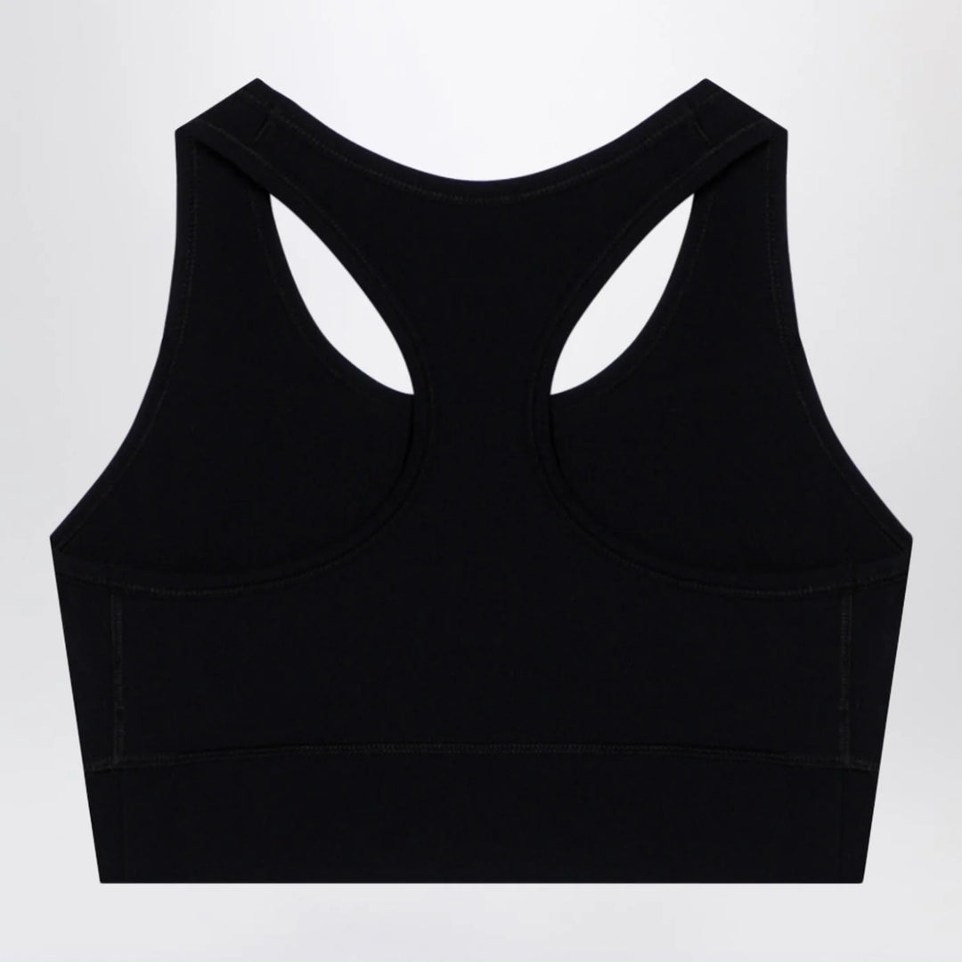 Balenciaga - Black Activewear sleeveless top in matt nylon blend