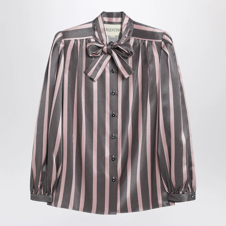 Valentino - Striped Crepe de Chine shirt