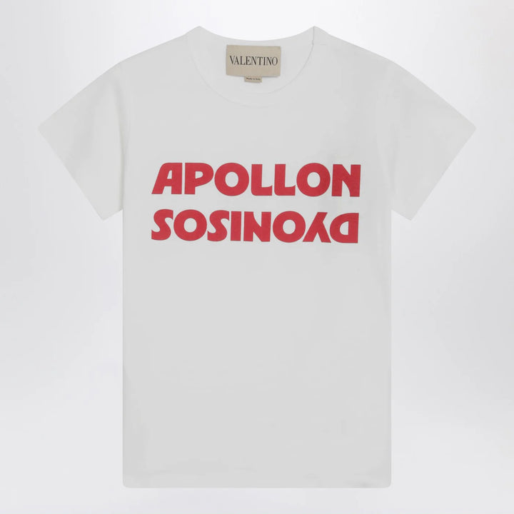Valentino - White T-shirt with Apollon/Dionysus print
