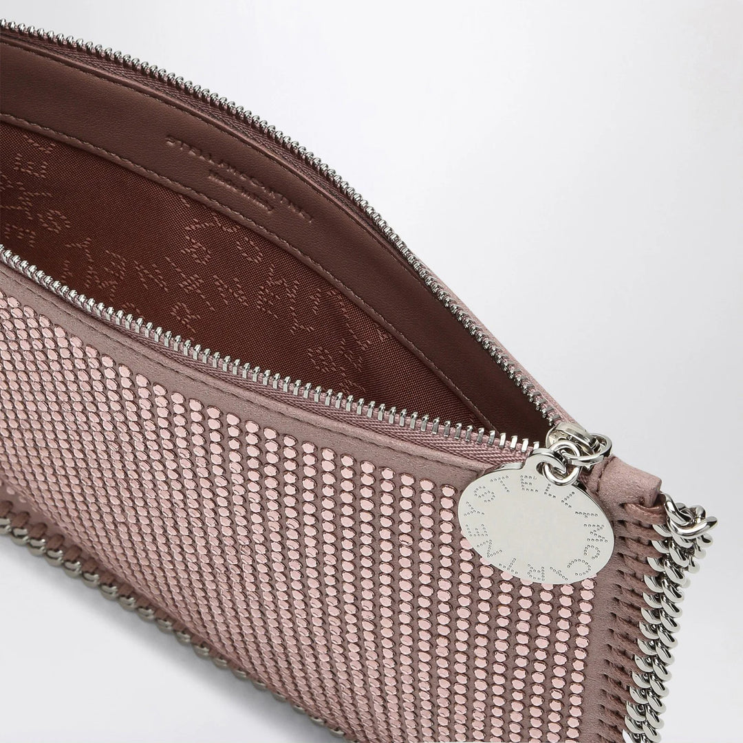 Stella McCartney - Falabella Pink Clutch Shoulder Bag with Rhinestones