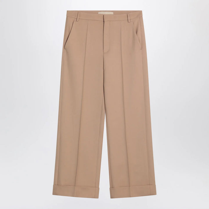 Valentino - Camel-coloured wool trousers