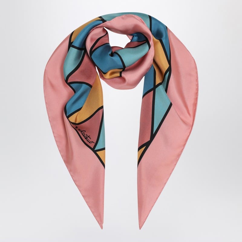 Scarves & Shawls Valentino Garavani - Silk scarf with colorful diamond pattern - One size Brand