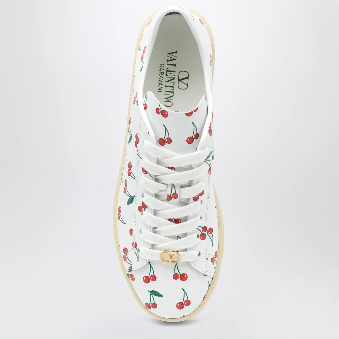 Valentino Garavani - Royco Sneakers white with Cherryfic pattern