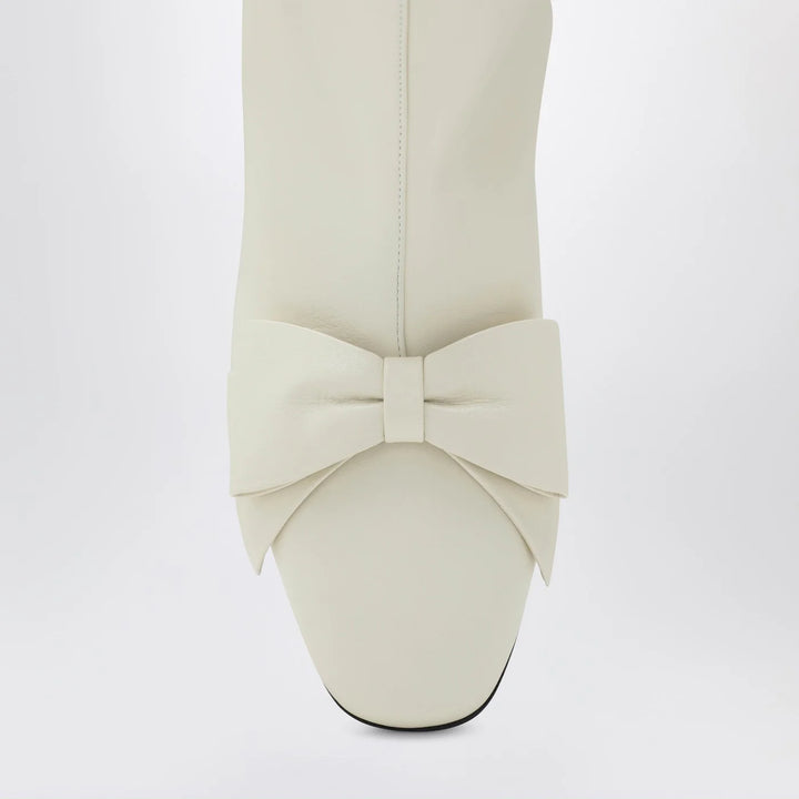 Valentino Garavani - Ivory Bowow ankle boots