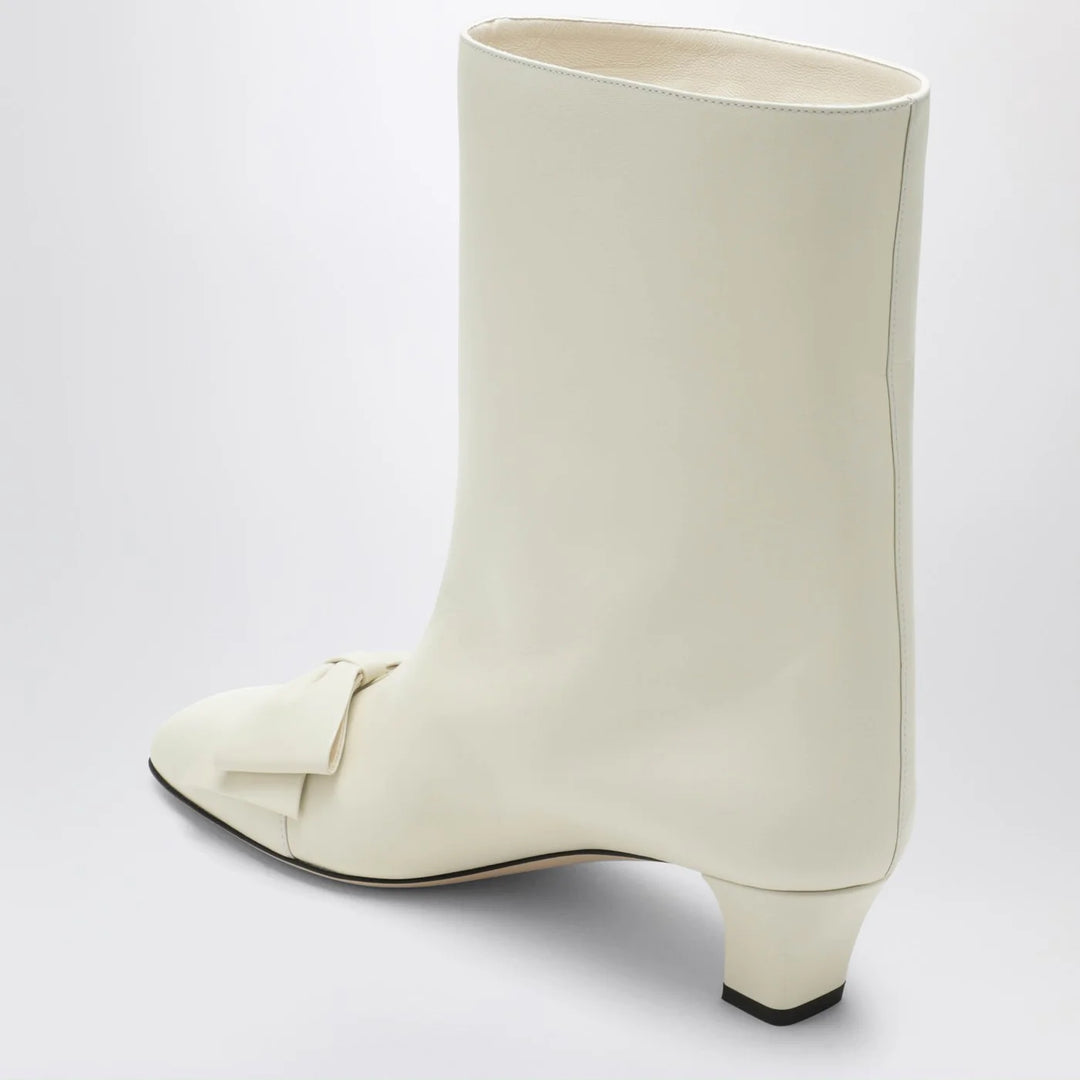 Valentino Garavani - Ivory Bowow ankle boots
