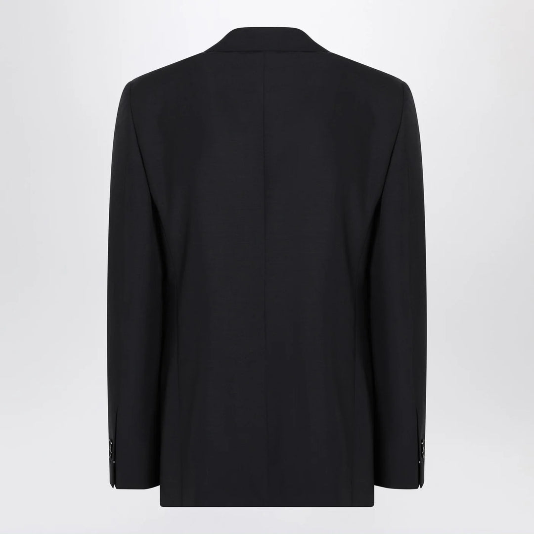 Burberry - Navy blue wool blend jacket