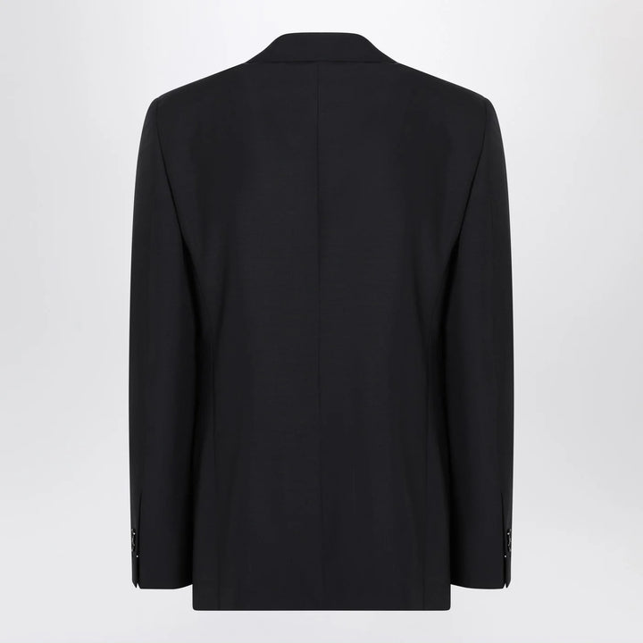 Burberry - Navy blue wool blend jacket