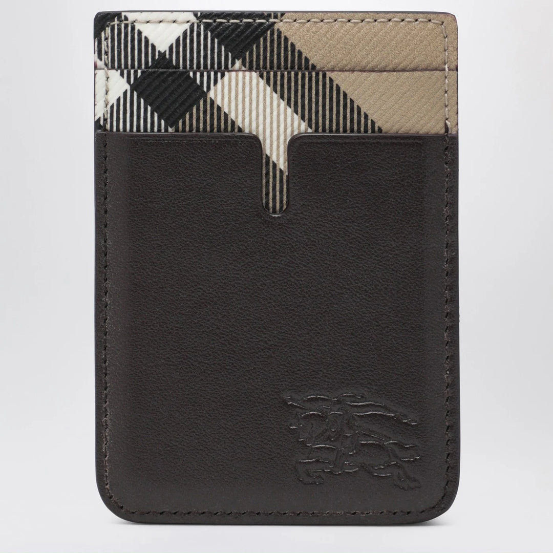 Burberry - Pop Magnetic Card Holder with Check Pattern