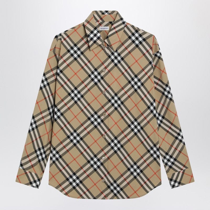Shirts & Tops Burberry - Beige shirt with Check pattern - 12 UK Brand