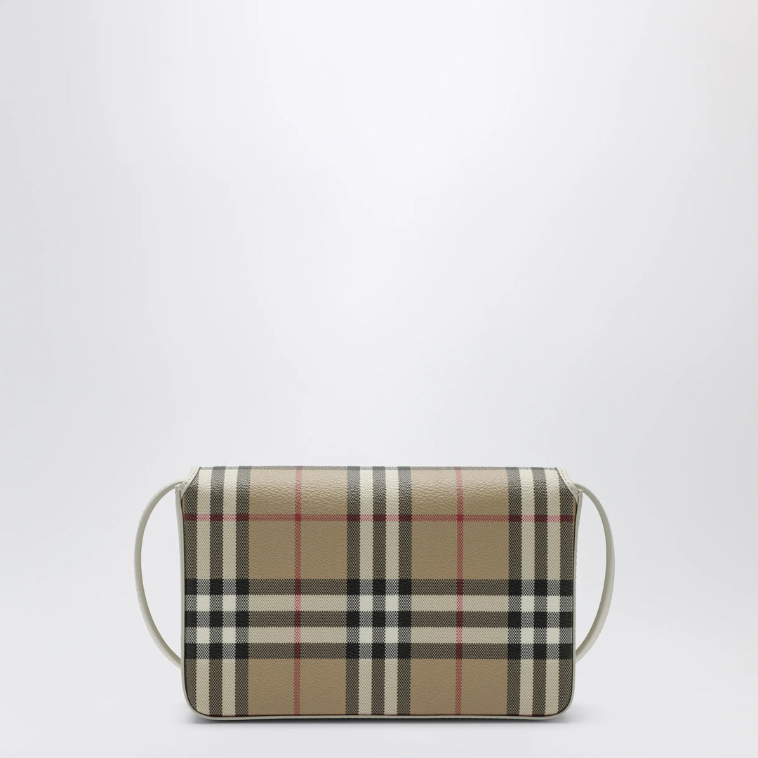 Burberry - White Hampshire bag with Check pattern