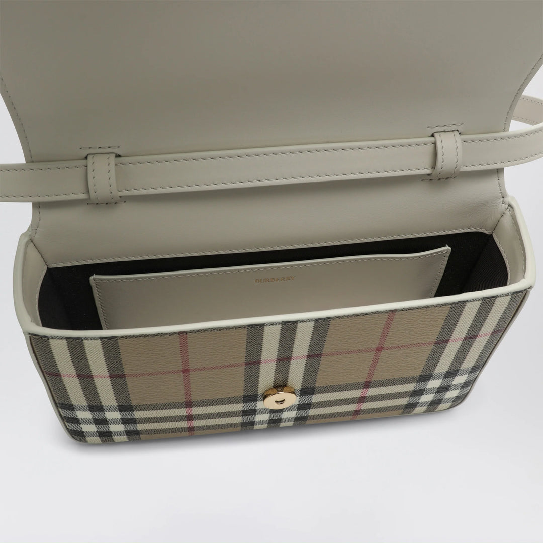 Burberry - White Hampshire bag with Check pattern