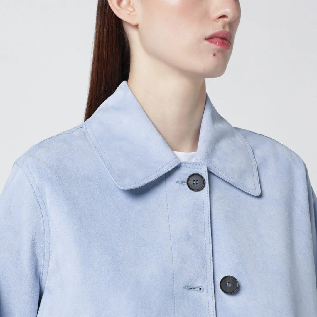 Sword 6644 - Light blue leather jacket