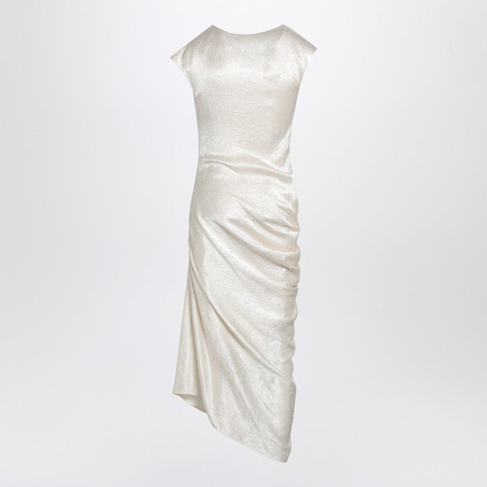 Dresses Alexander McQueen Ivory asymmetrical draped dress Brand