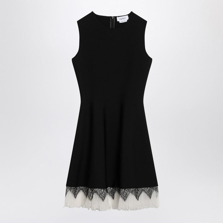 Dresses XS Alexander McQueen Dress with black/ivory spiderweb lace Brand