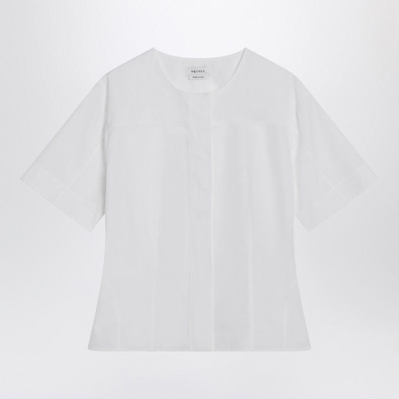 Shirts & Tops Alexander McQueen - White corset shirt in poplin - 42 IT Brand