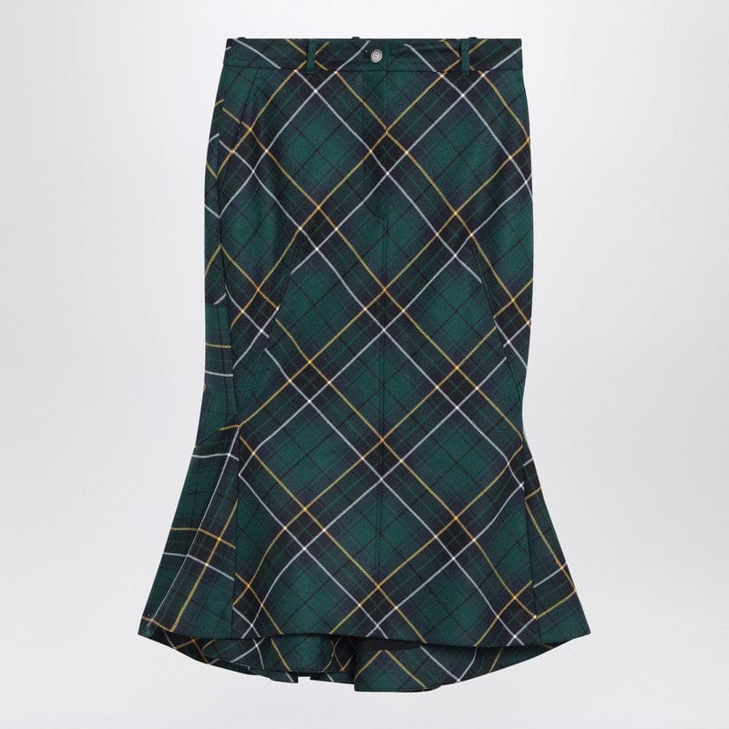 Skirts Alexander McQueen - Flared skirt in wool tartan - 42 IT Brand