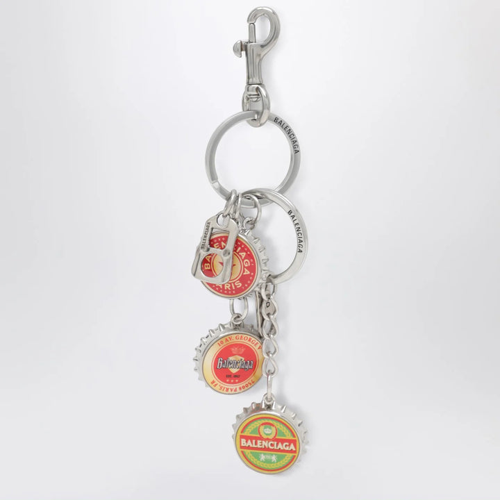 Balenciaga - Logo bottle cap keyring charm