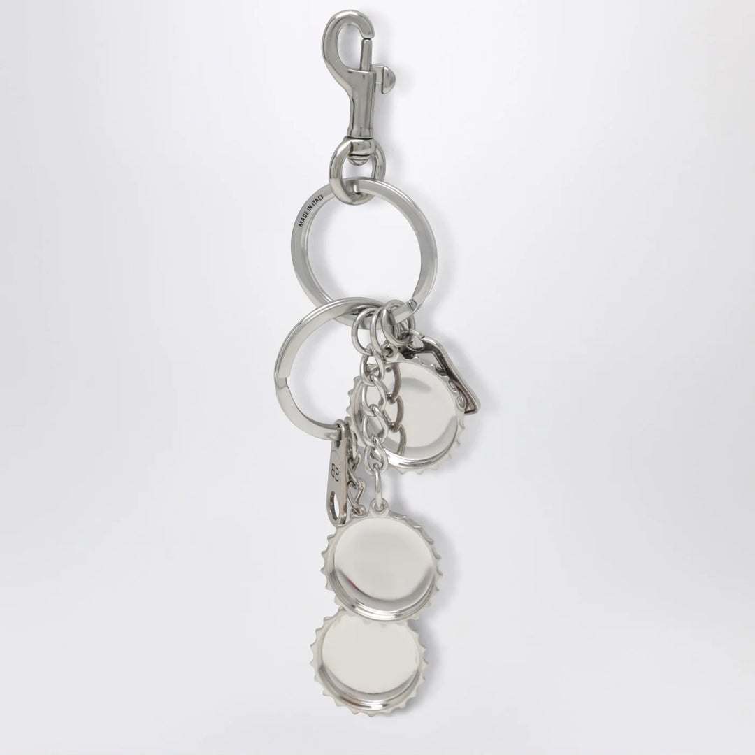 Balenciaga - Logo bottle cap keyring charm