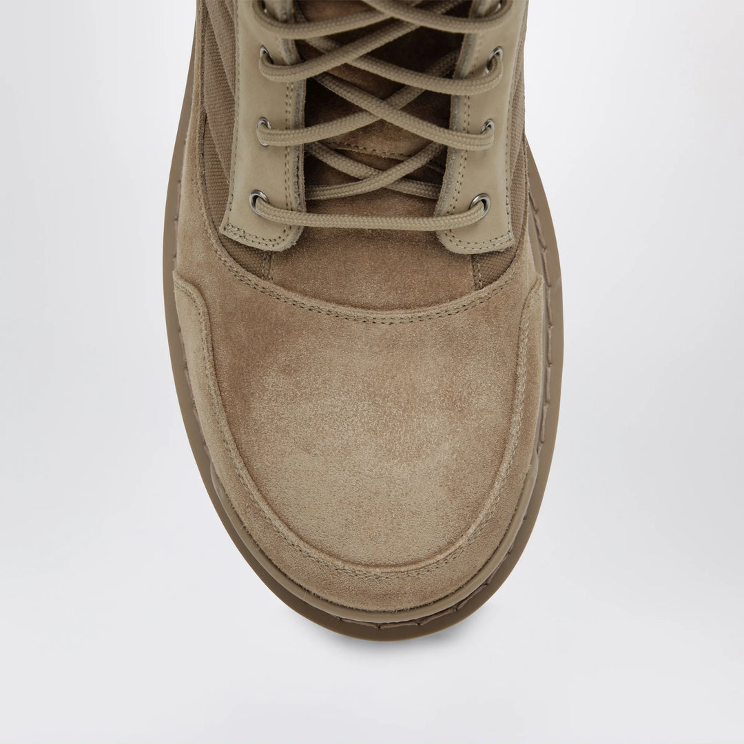 Balenciaga - Sand-colored nubuck Combat Strike boots