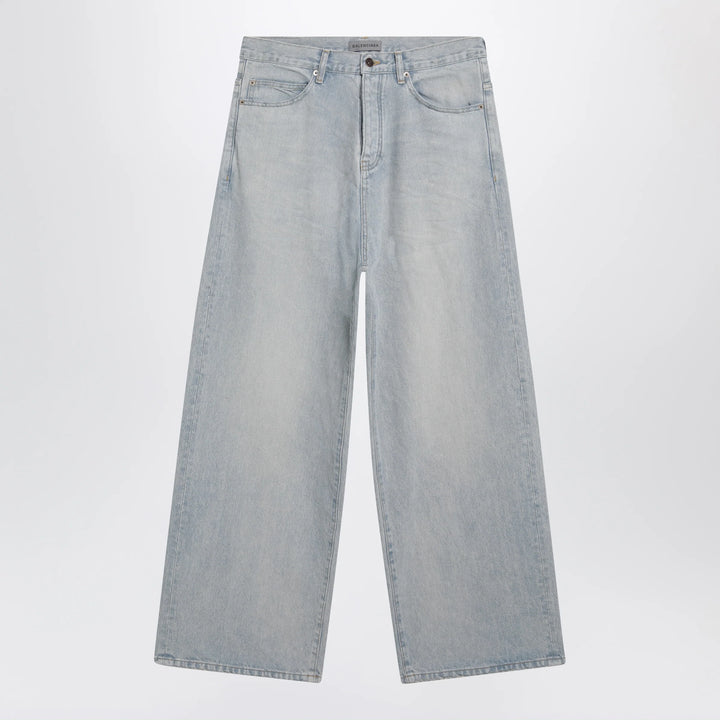 Balenciaga - Light blue wide-leg denim jeans