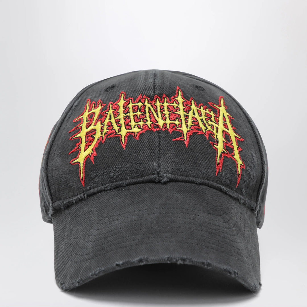 Balenciaga - Sacré Cœur cotton drill baseball cap in faded black