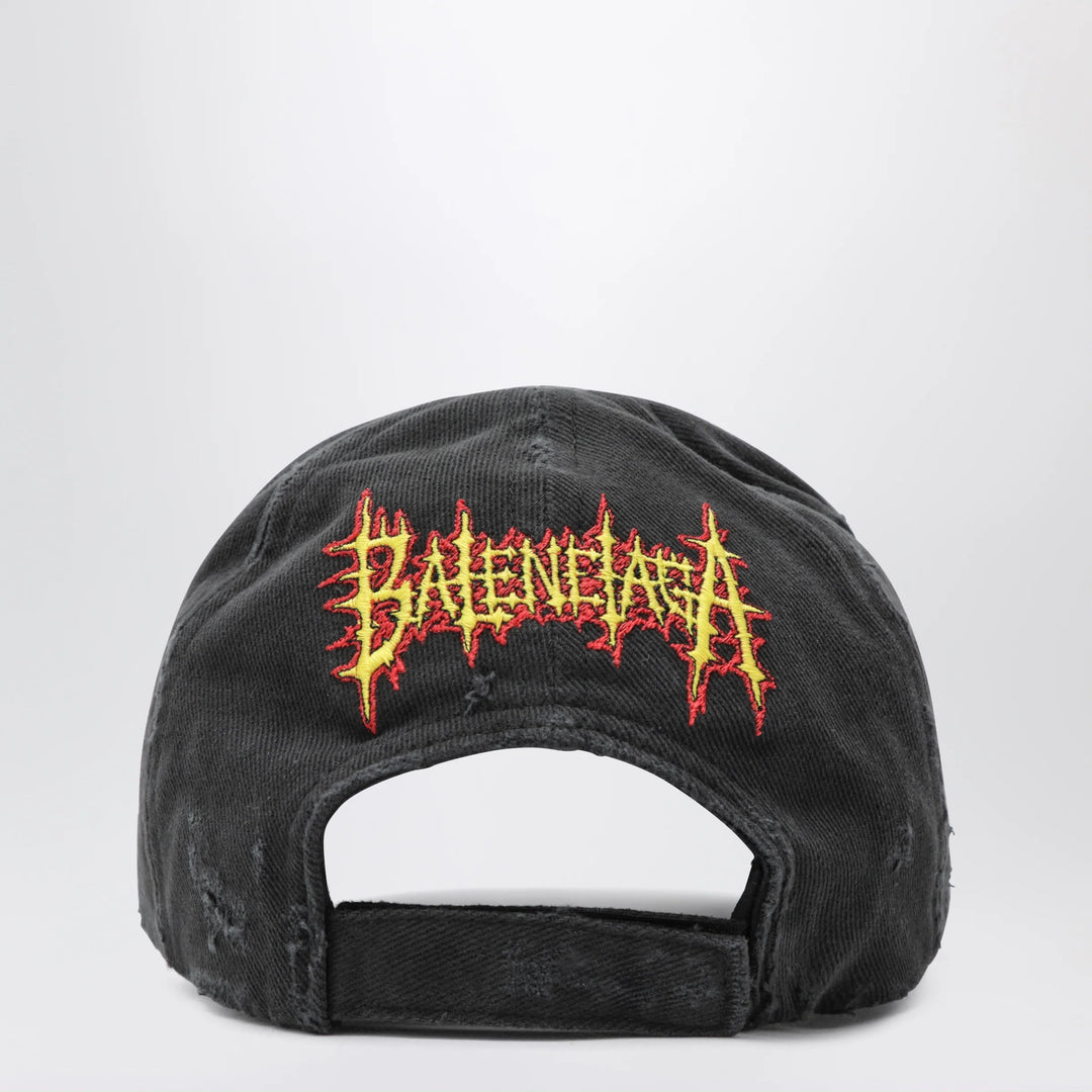 Balenciaga - Sacré Cœur cotton drill baseball cap in faded black