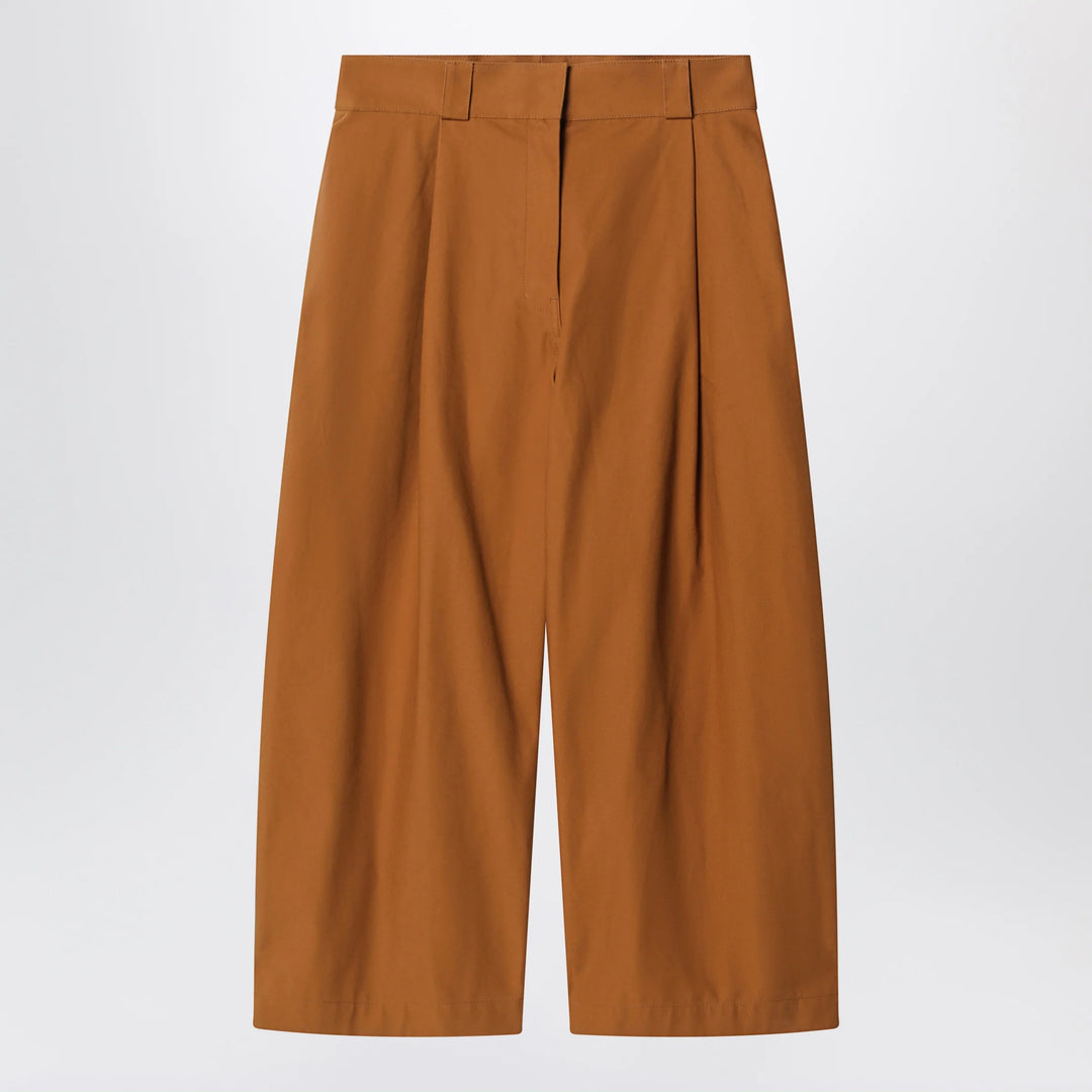 Balenciaga - Camel-colored cotton trousers
