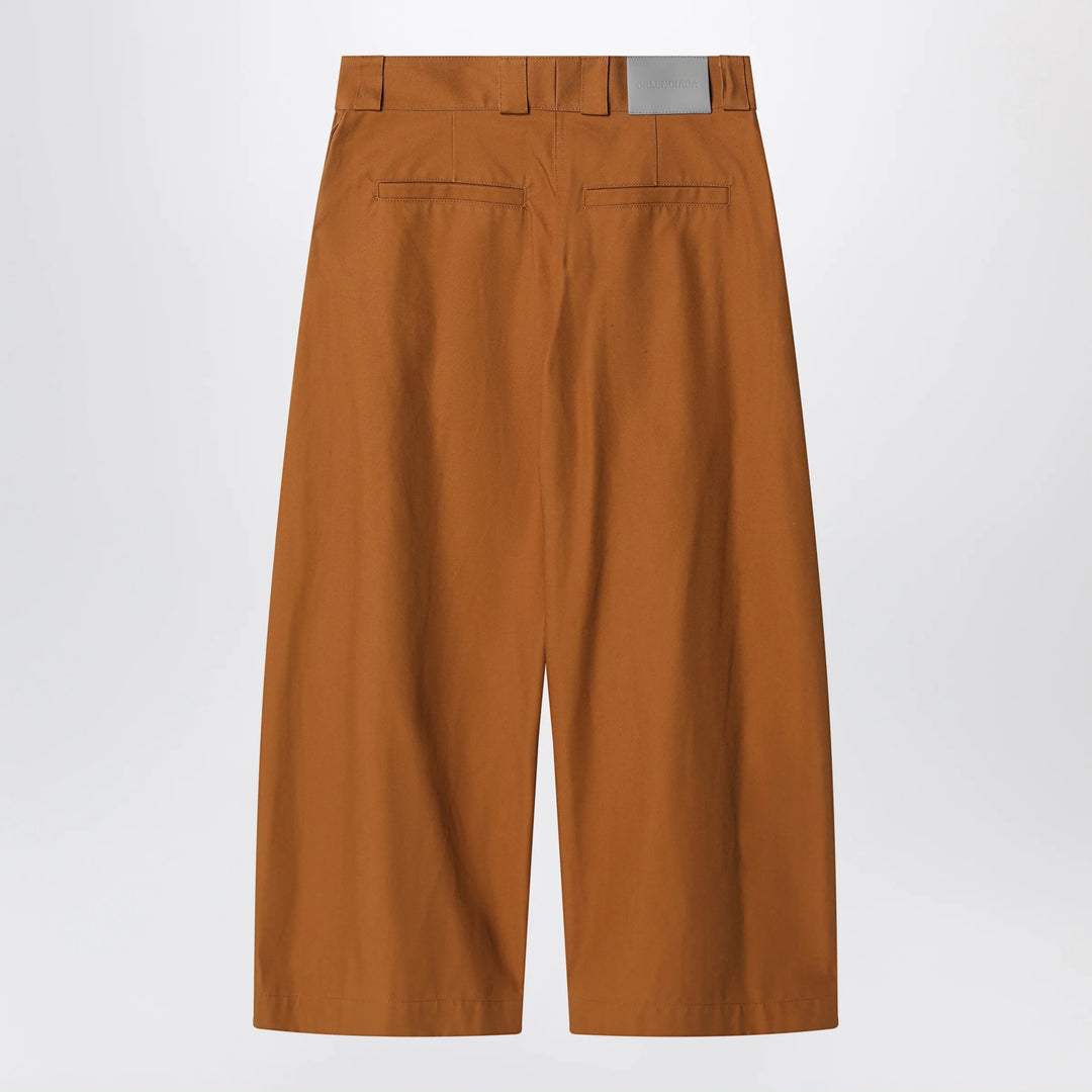 Balenciaga - Camel-colored cotton trousers