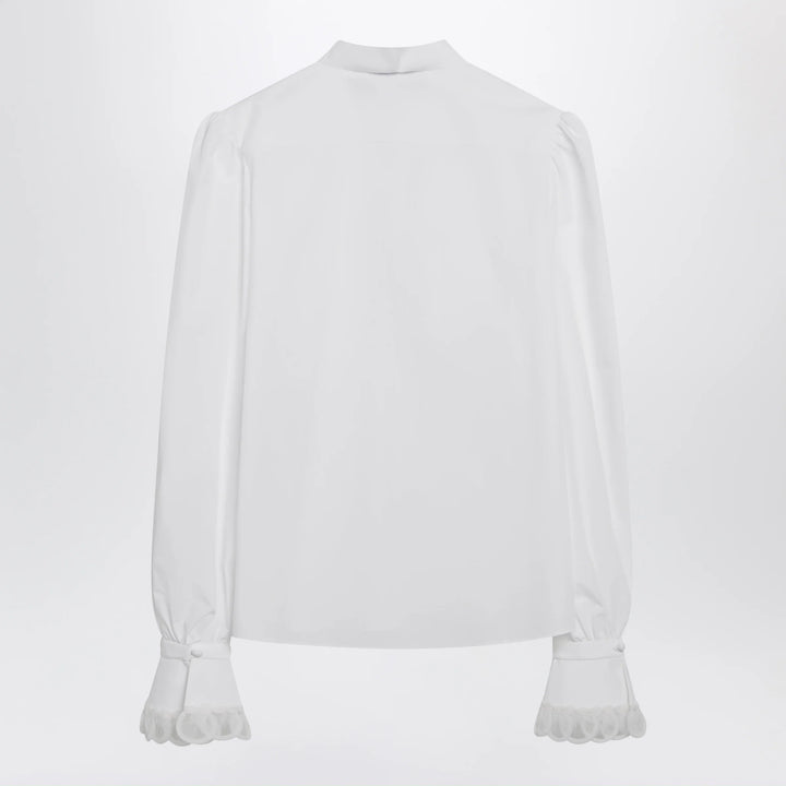 Valentino - White cotton poplin shirt