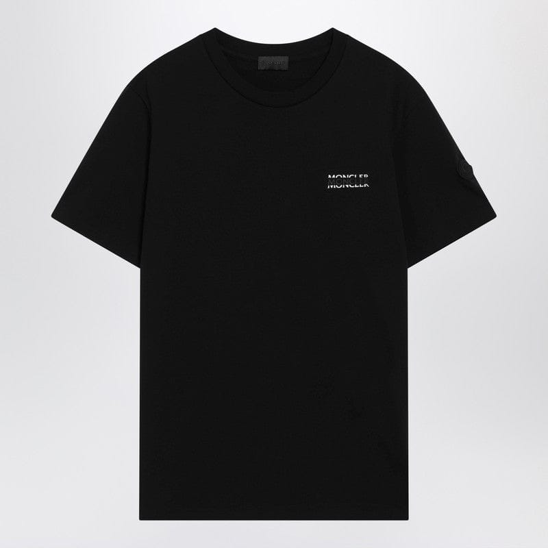 Shirts & Tops Moncler - Black crew-neck T-shirt with logo - S Brand